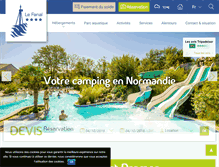 Tablet Screenshot of camping-normandie-fanal.fr